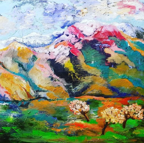 Blossoms of the Almond in the Caucasus
